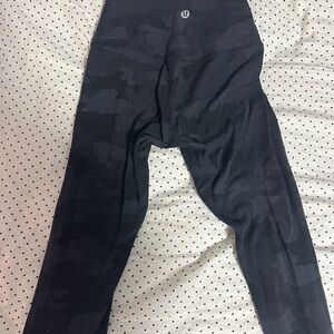 Black Camouflage Lululemon Leggings